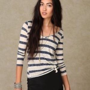 Free People striped long sleeve tee